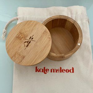 Kate Mcleod The Bamboo Canister Lotion Bar/Soap Container-Free Makeup Bag